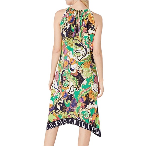 Trina Turk Michalin Turkish Delight Halter Paisley Tunic Slip Dress - 2 - Picture 2 of 14